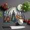 Edge Collections - 15" x 12" - Multicolor - Spooky Halloween Glass Cutting Board - 1 Piece